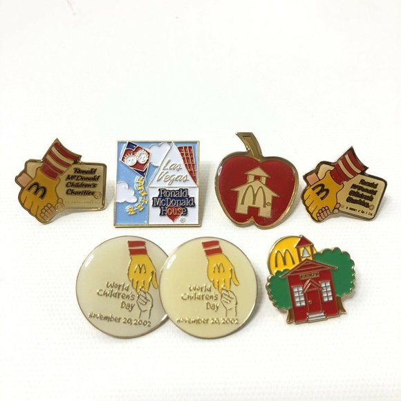 McDonalds Jewelry 7 Mcdonalds Lapel Pins Ronald Mcdonald House